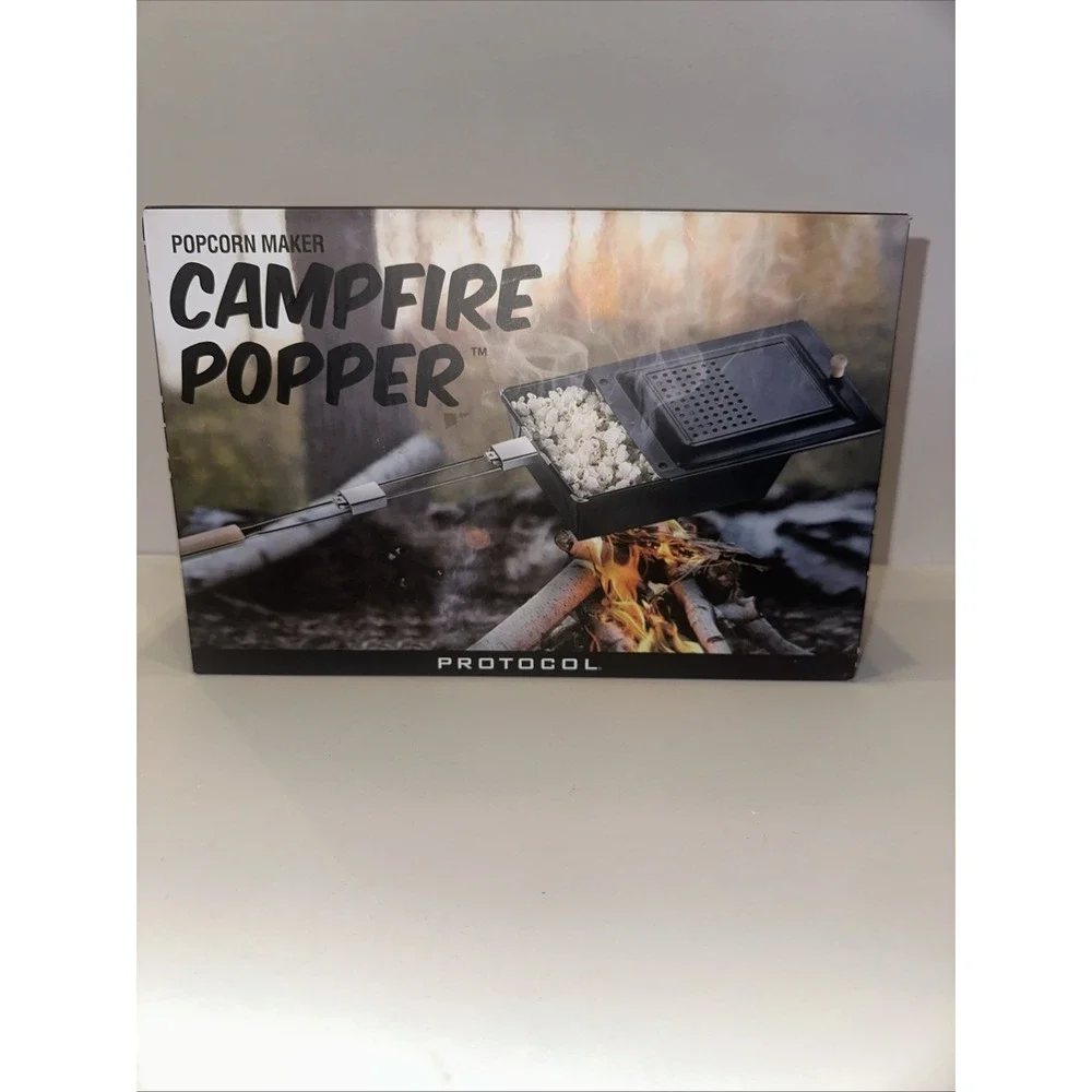 Campfire Popcorn Popper Protocol Camping Popcorn Maker 3 Quarts 5 Minutes‎ Long